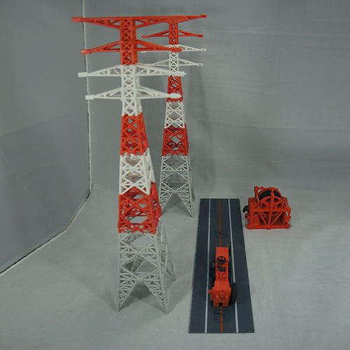 3D모델링/3D출력 - 철탑과 설비