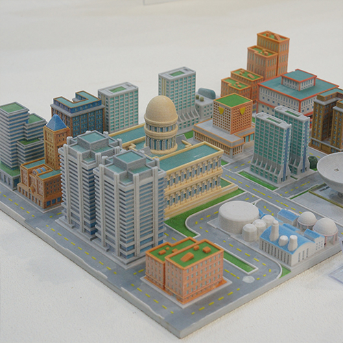 3D모델링/3D출력 - 도시건축물 제작 및 출력