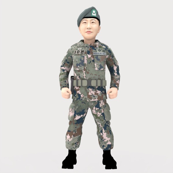 3D 군인피규어 전투복 기본자세